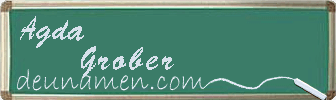 Agda Grober Visitenkarte